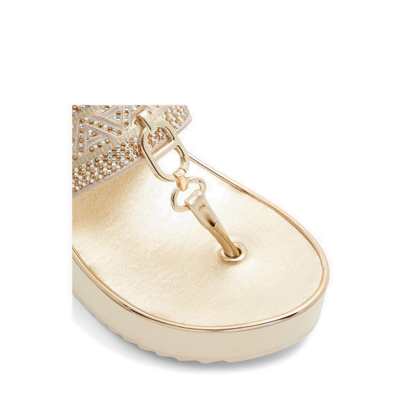 Aldo รุ่น Fassbider รองเท้าแตะชายหาดส้นสูง ผู้หญิง - สีทอง