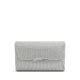 RANIA model, women's evening clutch bag, silver color
