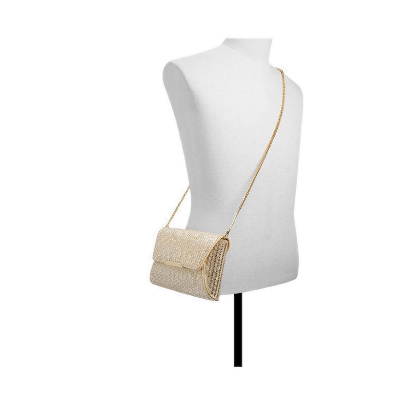 RANIA model, women's clutch bag for events, gold color