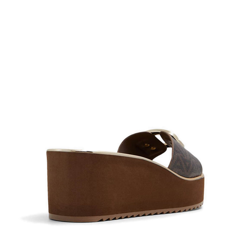 Aldo รุ่น ผู้ชายhaden รองเท้าแตะชายหาดส้นเตารีดผู้หญิง - สีน้ำตาล