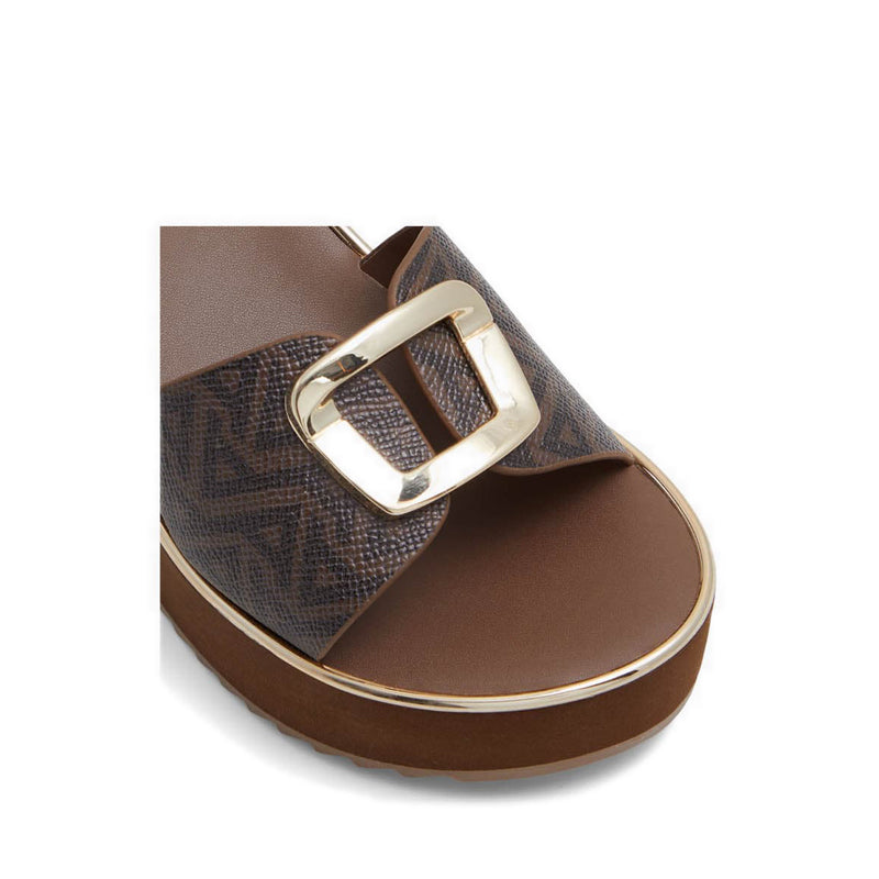 Aldo รุ่น ผู้ชายhaden รองเท้าแตะชายหาดส้นเตารีดผู้หญิง - สีน้ำตาล