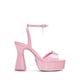 ALDO รุ่น Barbieparty รองเท้าแตะส้นสูงแพลตฟอร์มผู้หญิง - สีชมพู