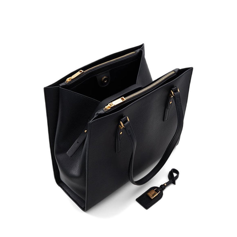 Feacan Women's Satchel Bag - Black