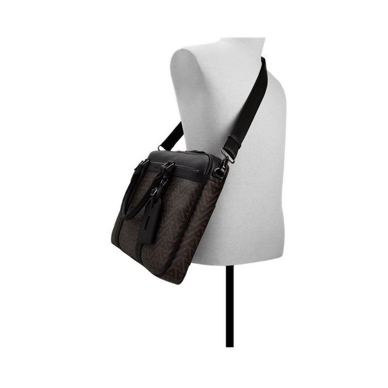 รุ่น Tourneur กระเป๋าแล็ปท็อปผู้ชาย - สี Brown Overflow