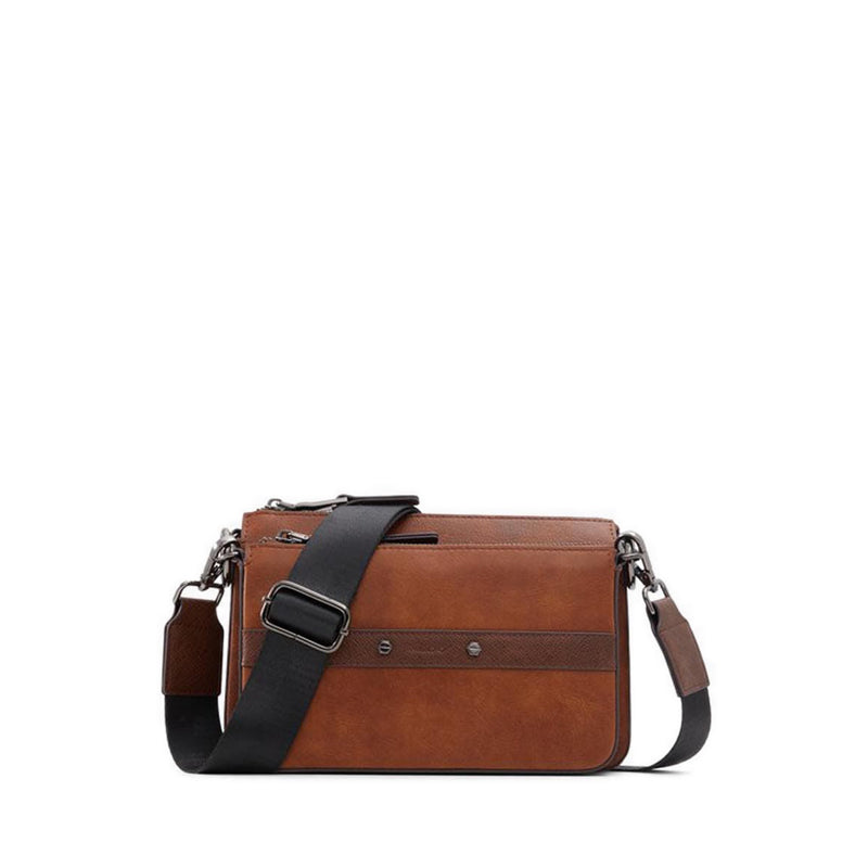 รุ่น Leif กระเป๋าสะพายข้างผู้ชาย - สี Tan Combo