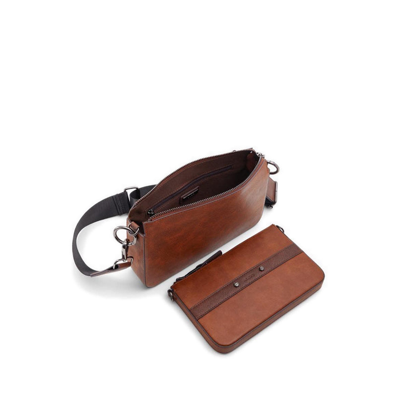 รุ่น Leif กระเป๋าสะพายข้างผู้ชาย - สี Tan Combo