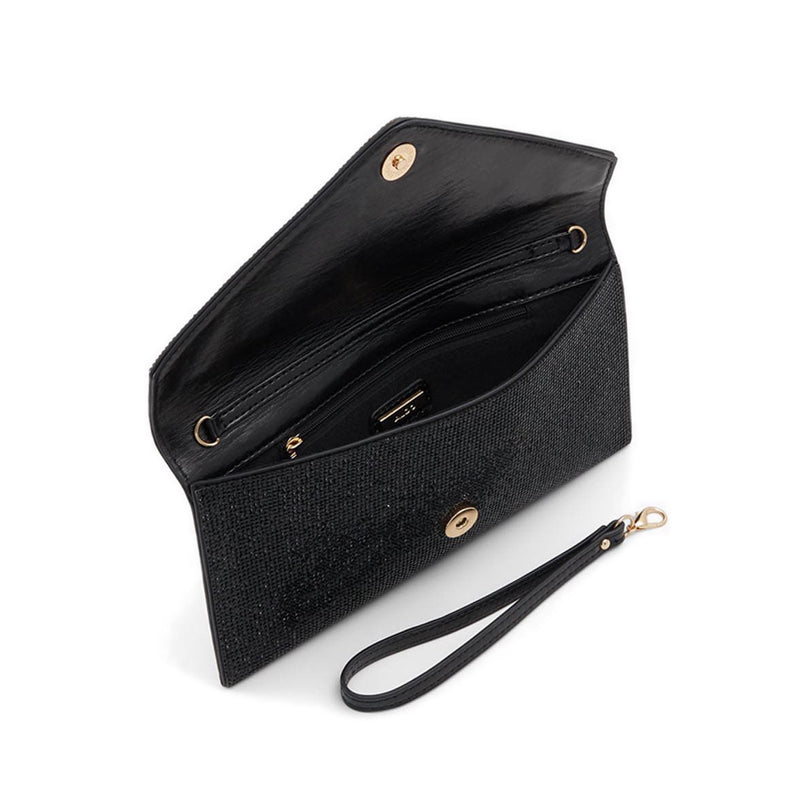 MALLASVE Women's Evening Clutch and Handbag - Black