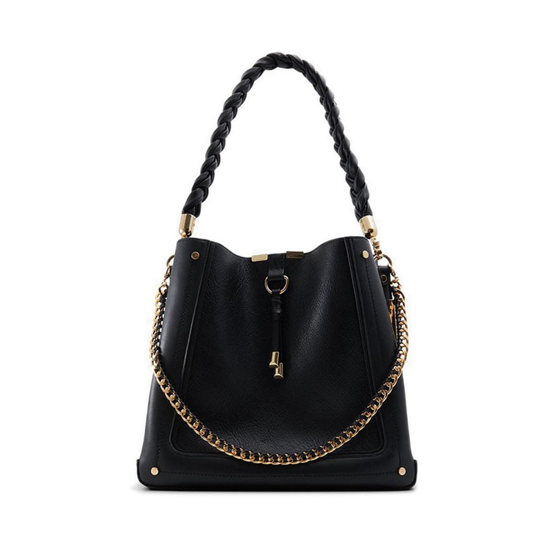 รุ่น Nalayna กระเป๋าสะพายไหล่ผู้หญิง - สีดำ