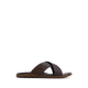 KEDON model, men's slip-on sandals, brown color