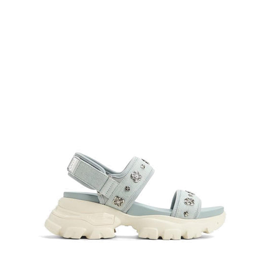 รุ่น Eleusine รองเท้าส้นลิ่มผู้หญิง - สี Denim