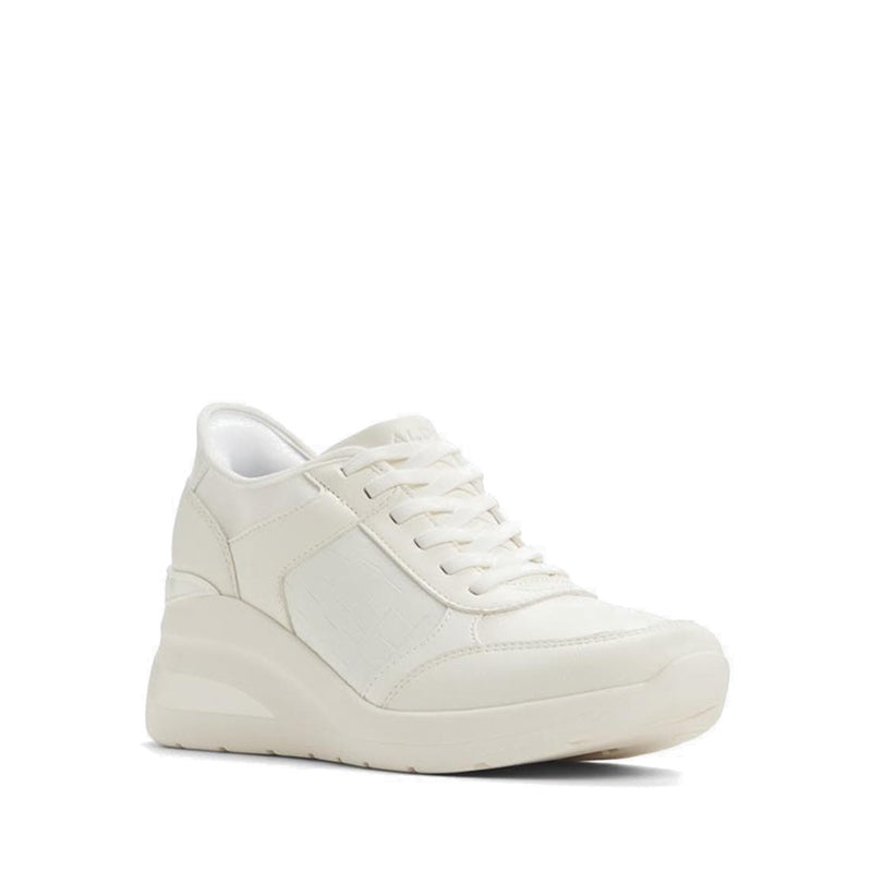 รุ่น Easyinส้นลิ่ม รองเท้าผ้าใบผู้หญิง - สีขาว