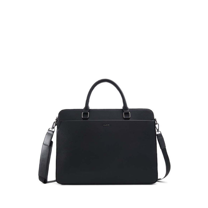 Aldo Prasien Men's Document Bag, Black/Black