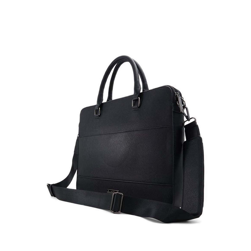 Aldo Prasien Men's Document Bag, Black/Black