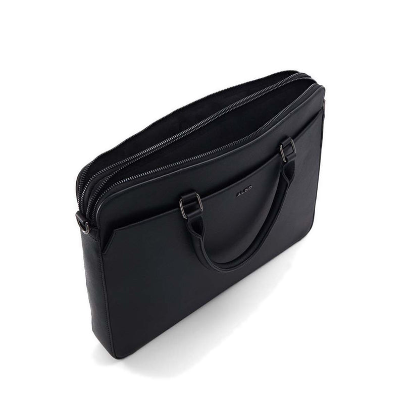 Aldo Prasien Men's Document Bag, Black/Black