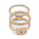 Sweetyheart model ring - gold/CLEAR MULTI color