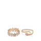 Serpentinne Ring - GOLD/CLEAR MULTI