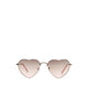 GLASS LOVE model, women's sunglasses, gold color