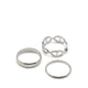 ALLURAE model, women's ring, silver color