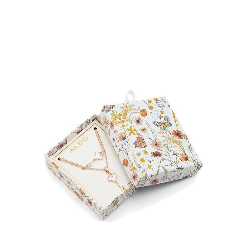 Aldo Lacle Women's Necklace, Gold/Clear Multi