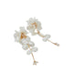 Chic Floral Color Earrings - Ice Color