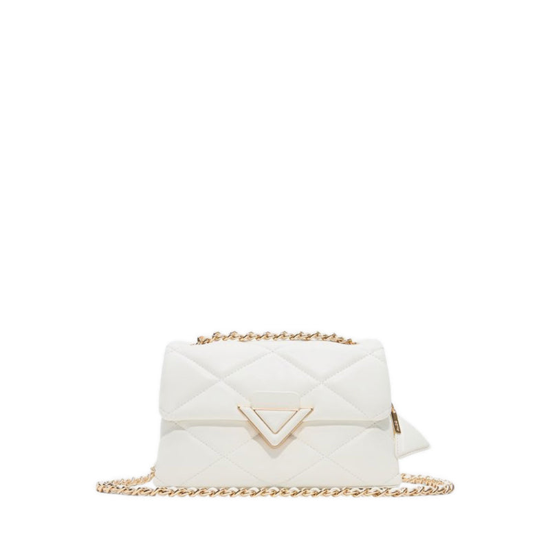 Lunaria model shoulder bag - white