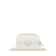 Lunaria model shoulder bag - white