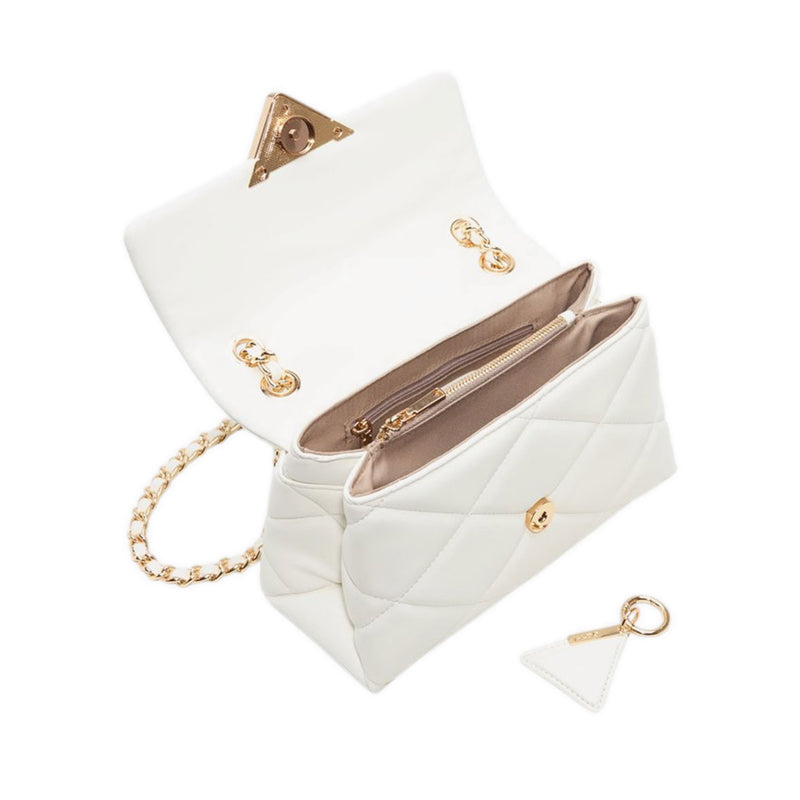 Lunaria model shoulder bag - white