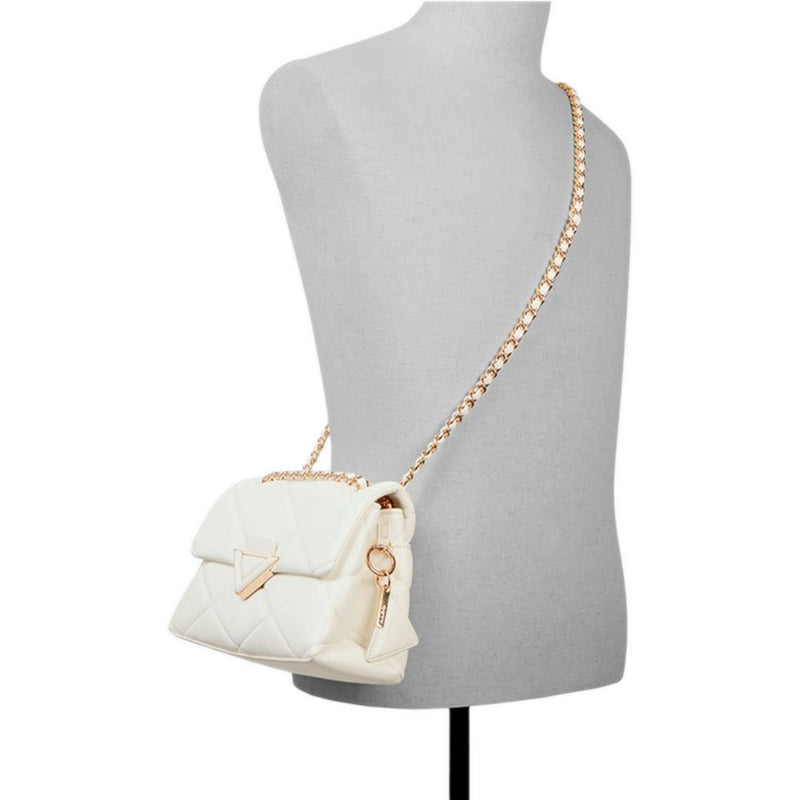 Lunaria model shoulder bag - white