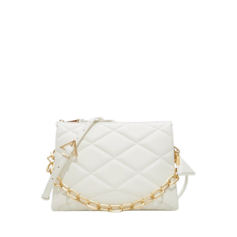 Softquilt shoulder bag - white