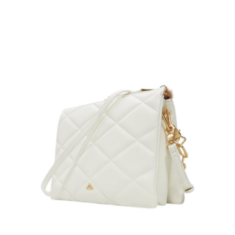 Softquilt shoulder bag - white
