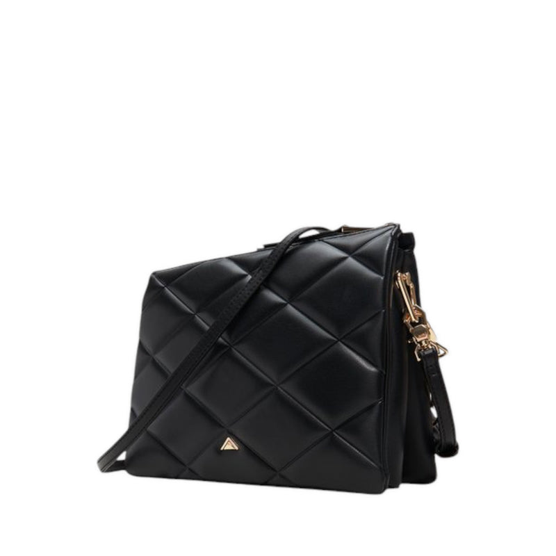 Softquilt shoulder bag - black