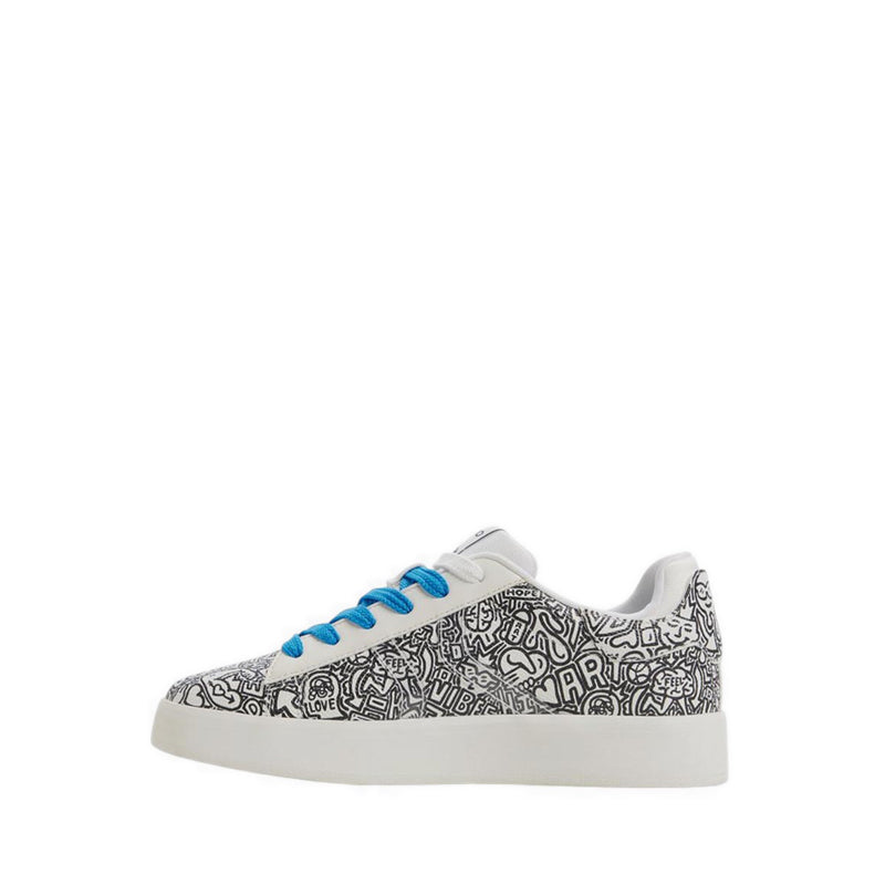 Aldo x Artist Series รุ่น TGOODMAN01 รองเท้าผ้าใบแฟชั่น - สี White/Black
