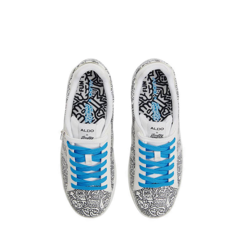 Aldo x Artist Series รุ่น TGOODMAN03 รองเท้าผูกเชือก - สี White/Print