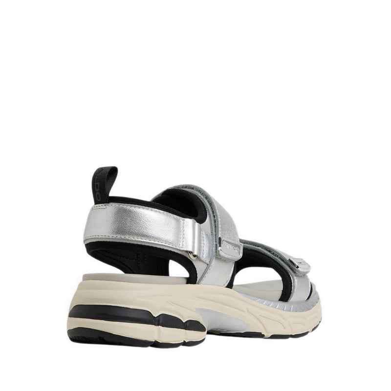 Aldo รองเท้าแตะส้นเตารีดผู้หญิง รุ่น Sportysndl สี Silver