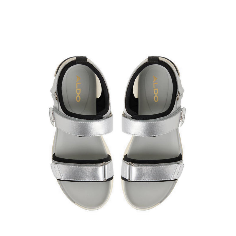 Aldo รองเท้าแตะส้นเตารีดผู้หญิง รุ่น Sportysndl สี Silver