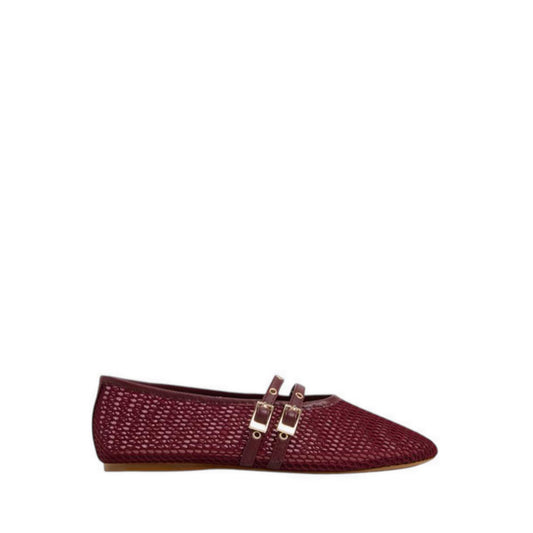 รุ่น Ulelibaen รองเท้าบัลเล่ต์ - สี Dark Red