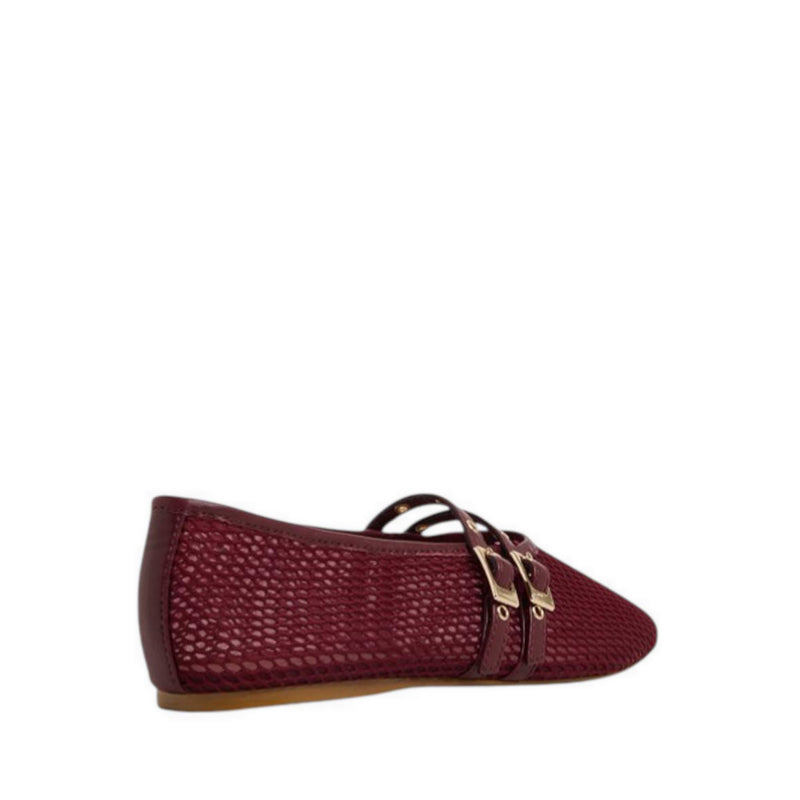 รุ่น Ulelibaen รองเท้าบัลเล่ต์ - สี Dark Red