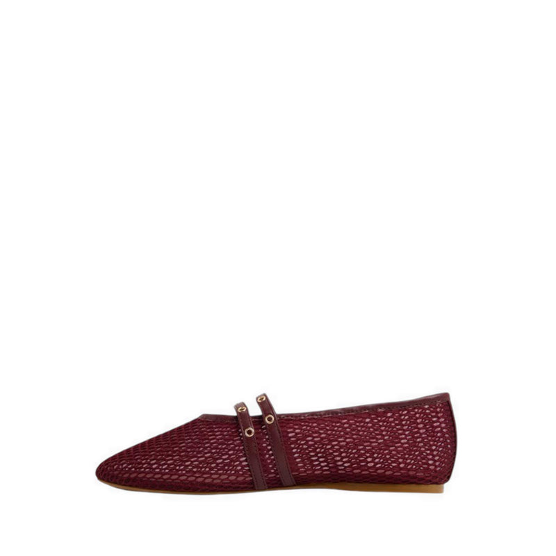 รุ่น Ulelibaen รองเท้าบัลเล่ต์ - สี Dark Red