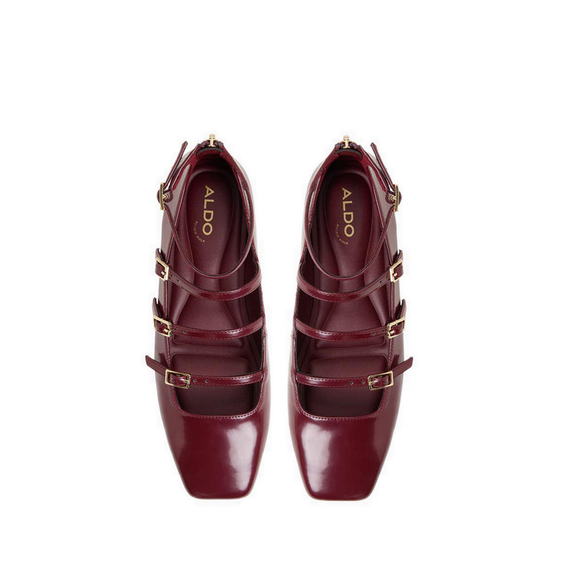Aldo รุ่น Nelta รองเท้าบัลเล่ต์แพลตฟอร์มผู้หญิง - สี Burgundy