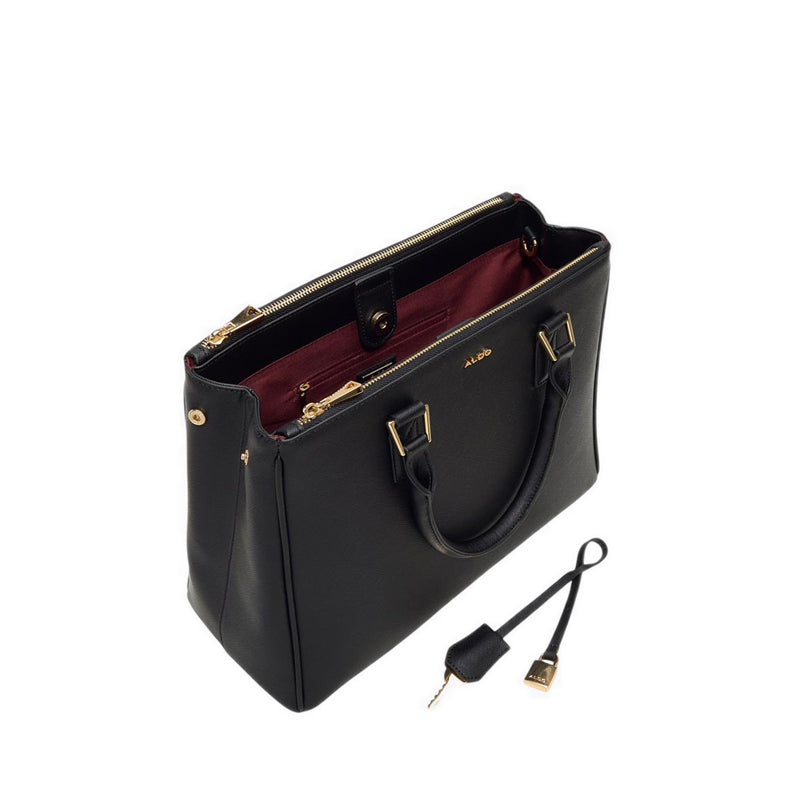 Aldo รุ่น Nanever กระเป๋าทรง Satchel ผู้หญิง - สีดำ