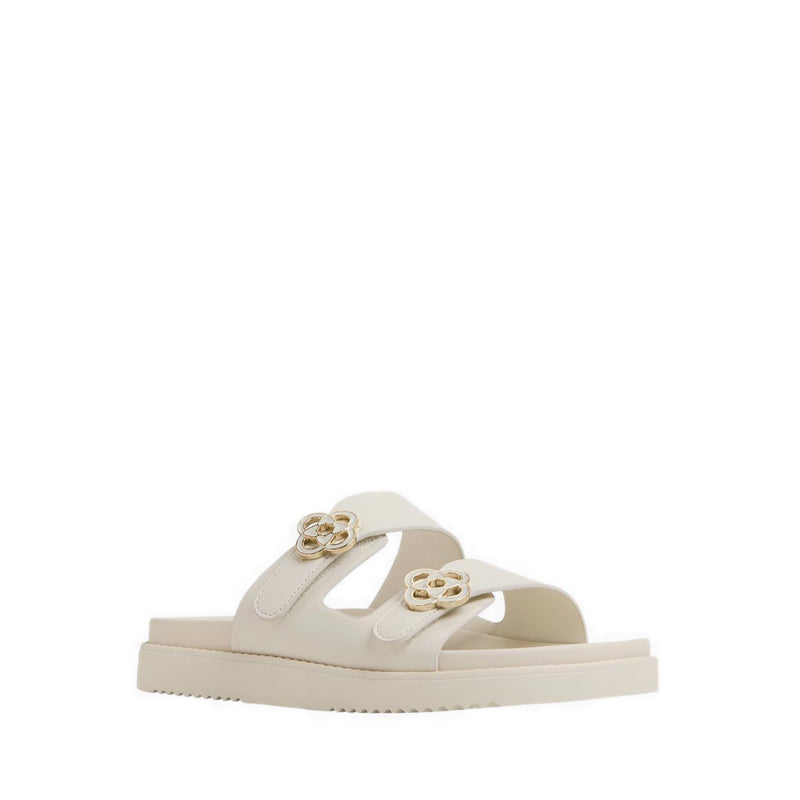 Aldo รุ่น Delainey รองเท้าแตะฟุตเบด ผู้หญิง - สี White/Bone