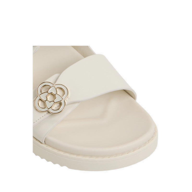 Aldo รุ่น Delainey รองเท้าแตะฟุตเบด ผู้หญิง - สี White/Bone