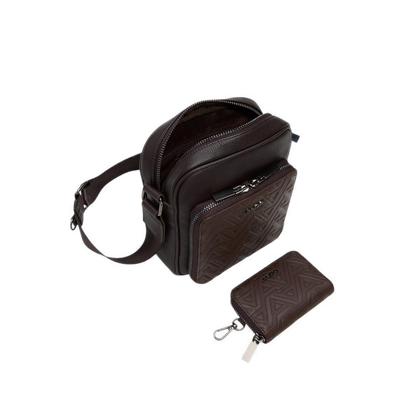 Aldo รุ่น Maximilian กระเป๋าสะพายข้าง ผู้ชาย - สี Open Brown