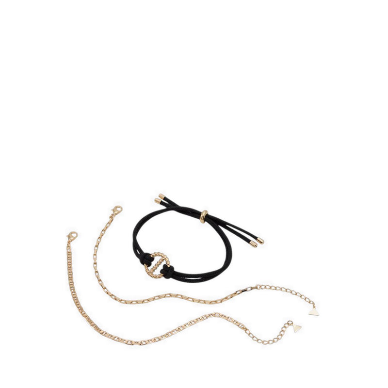 Aldo รุ่น Buckles สร้อยข้อมือผู้หญิง - สี Black/Gold Multi