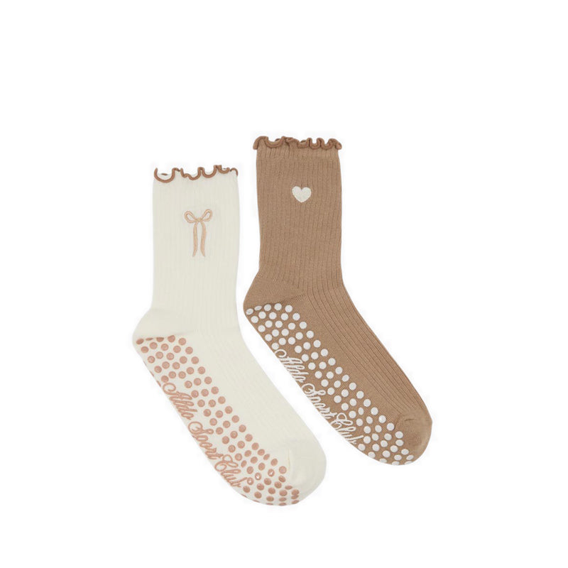 Aldo รุ่น Pilatesock ถุงเท้าผู้หญิง - สี Dark Beige