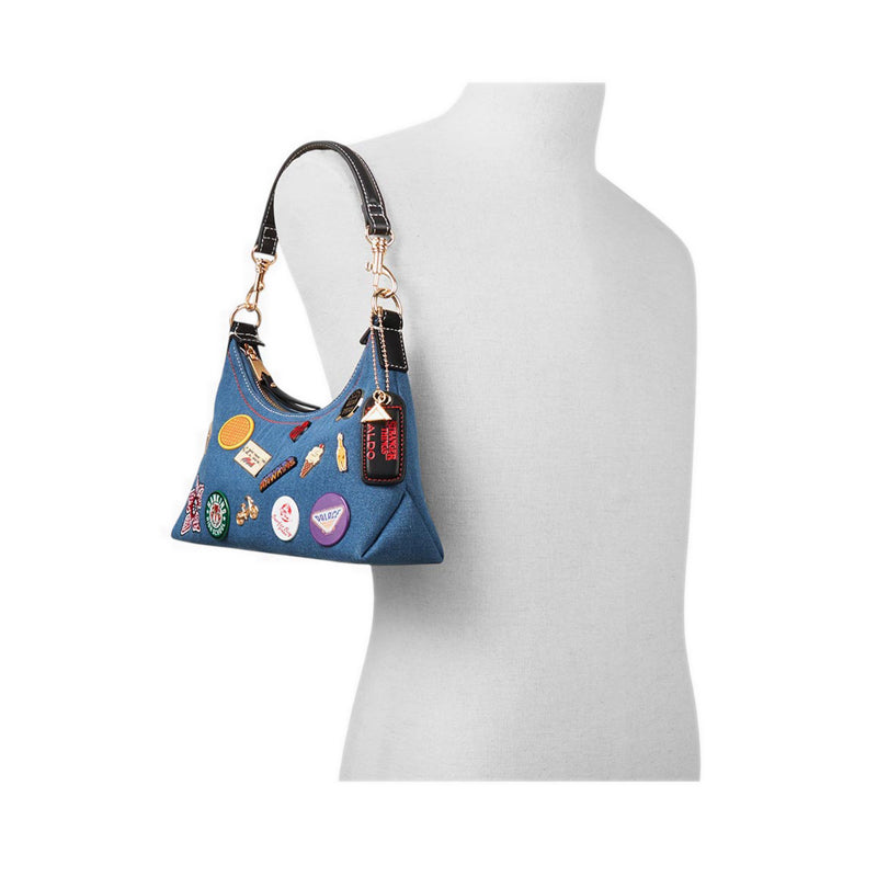 Aldo x Stranger Things รุ่น Cityofhawkins กระเป๋าสะพายไหล่ ผู้หญิง - สี Denim