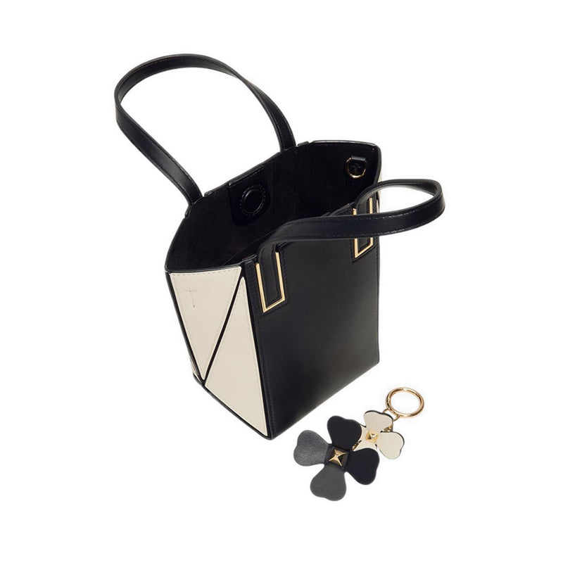 Aldo รุ่น Smallprismaกระเป๋าโท้ท กระเป๋าทรง Satchel ผู้หญิง - สี Black/White