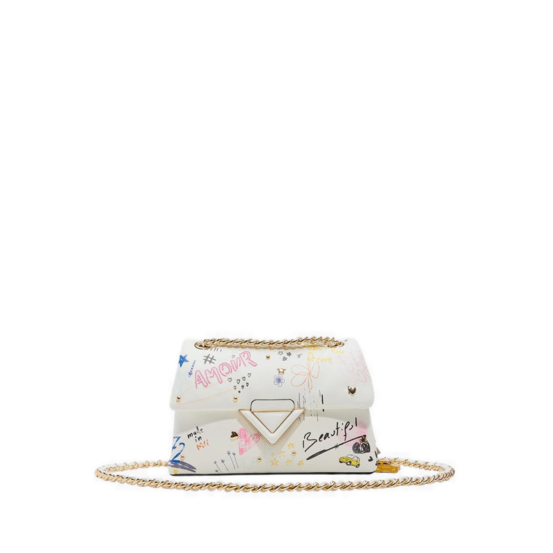 Aldo รุ่น Softpuffdoodle กระเป๋าสะพายข้าง ผู้หญิง - สี White Combo