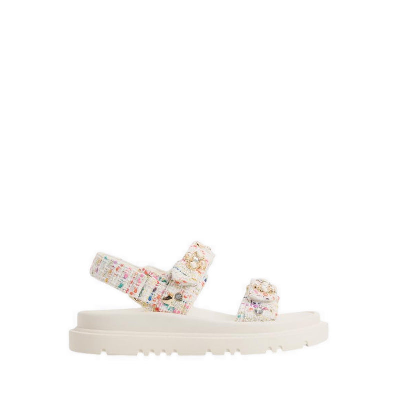 Aldo รุ่น Gemima รองเท้าแตะเสริมพื้นผู้หญิง - สี White/Multi