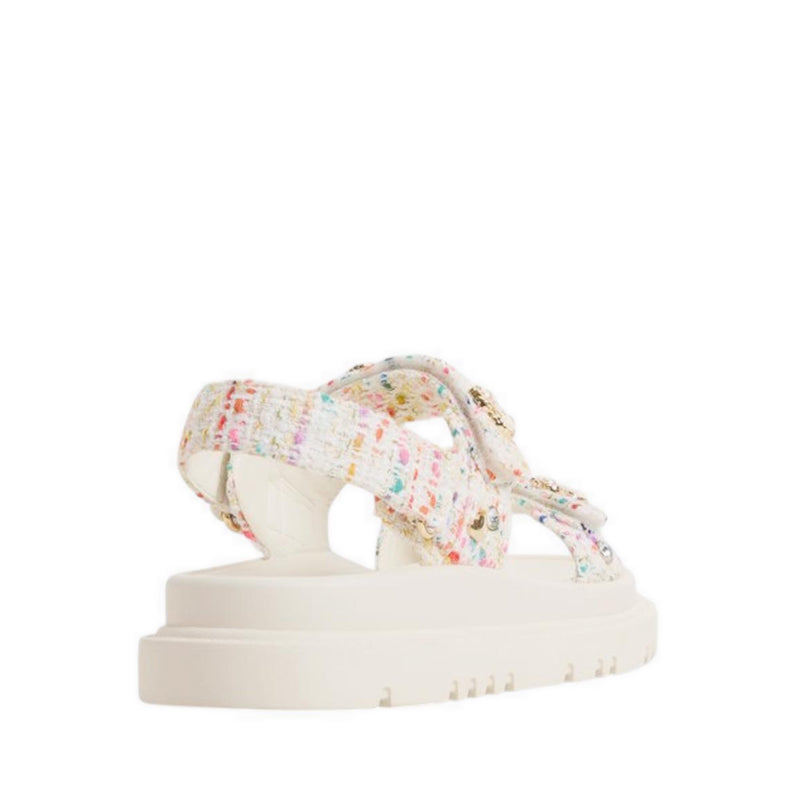 Aldo รุ่น Gemima รองเท้าแตะเสริมพื้นผู้หญิง - สี White/Multi